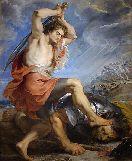 Peter Paul Rubens David Slaying Goliath oil painting image